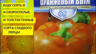 Сладкий перец. Какие сорта сладкого перца я выбрала для посева в этом году?