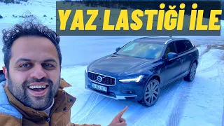 Yaz Lastiği ile Donmuş Göle Yolculuk - Volvo V90 Cross Country Test Sürüşü