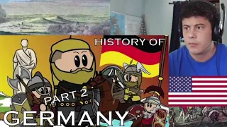 American Reacts The Animated History of Germany | Part 2