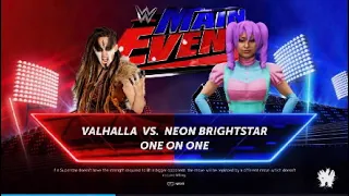 WWE Main Event| Valhalla vs Neon Brightstar WWE2K24