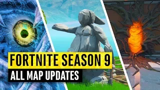 OUTDATED Fortnite | Season 9 All Map Changes and Secret Updates! Stranger Things to Come