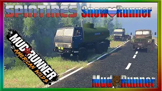 Месим грязь в болотах!!! В spintires mudrunner прохождение ИГРы на компьютере 185