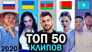 ТОП 50 КЛИПОВ 2020 по ПРОСМОТРАМ | Россия, Украина, Казахстан, Беларусь | Лучшие песни и хиты