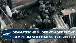 PUTINS KRIEG: Dramatische Videos von der Front! Situation spitzt sich zu - Heftiger Kampf um Soledar