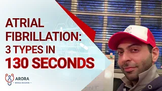 Atrial Fibrillation: 3 types in 130 seconds