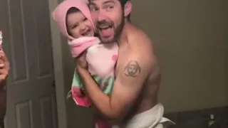 Father and daughter lip sync battle