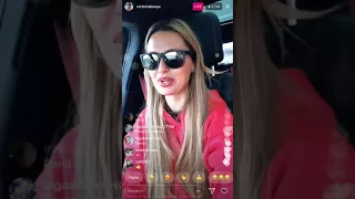 Виктория Боня в прямом эфире Instagram 25-02-2018