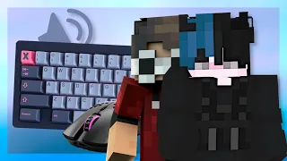 Keyboard + Mouse ASMR Sounds w/ Craftdee (Handcam) | Hypixel Bedwars