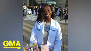 This woman graduated medical school early to help fight COVID-19 l GMA Digital