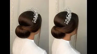 Wedding Hair Style. Coc Clasic Coafură pentru mireasă. #hairstyle