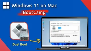 How to install windows 11 on a Mac using Boot Camp Assistant  | Install Windows 11 on Mac BootCamp