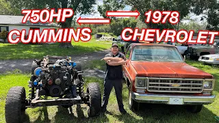 750HP Cummins Engine Meets Chevy Square Body!!! This Is Gonna Be One Cool Swap!!!