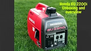 Honda EU2200i unboxing and overview.