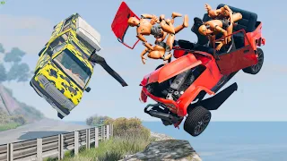 Cliff Drops Car Crashes #26 - BeamNG Drive | CRASHdriven