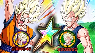 100% F2P INT SSJ GOKU & TEQ SSJ ANGEL VEGETA [LEVEL 10 LINKS] Dragon Ball Z Dokkan Battle