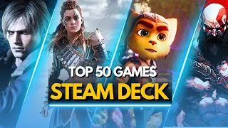 TOP 50 BEST GAMES FOR STEAM DECK TO PLAY RIGHT NOW 🔥