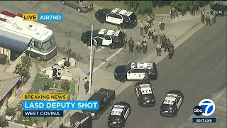 Breaking News: L.A. County sheriff's deputy shot in West Covina, vest may have saved life