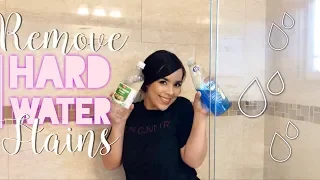 HOW TO REMOVE HARD WATER STAINS || SHOWER DOORS