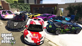 GTA 5 - Stealing Luxury Modified Lamborghini Cars with Franklin! | (GTA V Real Life Cars #40)