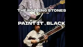 Paint It, Black - the rolling stones  guitar and sitar cover