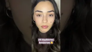 Alt kirpikler nasıl kesilir? #makeup