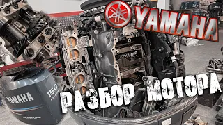 РЕМОНТ МОТОРА YAMAHA F150 Часть 1 [ Разбор и Дефектовка ][ S_Motors ]