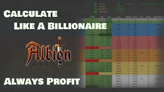 Calculating Profit Like A Billionaire. Albion Online East .