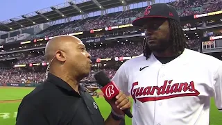 Josh Bell emphasizes Guardians making a push going into All-Star break after win over KC