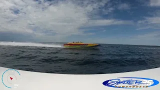 2023 Boyne Thunder Poker Run onboard video 36' Skater Powerboat