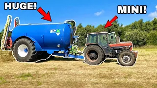 OVERSIZED TANKER ON MINI TRACTOR! CAN IT BE DONE?