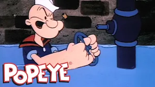 Popeye Tries his Hand at Plumbing! | All-New Popeye