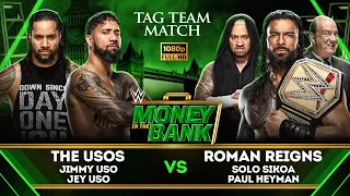 Money in The Bank 2023 | The Usos vs The Bloodline Tag Team Match | WWE 2K23 PC Gameplay