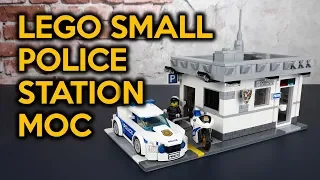 LEGO Small Police Station/ Police Post MOC Review for a Custom LEGO City