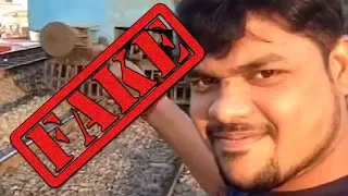 Indian Man Hit By Train Selfie Was FAKED - Hoax Exposed
