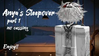 The Sleepover || roblox story || #roblox #robloxstorytime || part 1