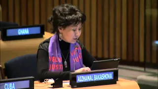 Ms. Aizhamal Bakashova - PA Shazet - Kyrgyzstan at UN on Gender Equality and Women's Empowerment