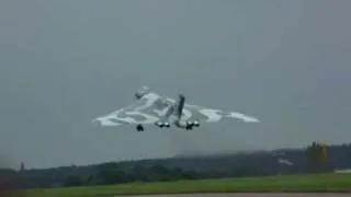 Vulcan taking off at Coventry Airport 26th September 2010