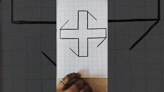 simple 3D illusion drawing 😎🙏#shorts #trending #satisfying #3d #viral #shortvideo #art