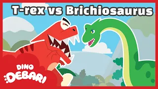 🎵 Brichiosaurus! The heaviest known dino on Earth | T-rex VS Stegosaurus | DebariTV