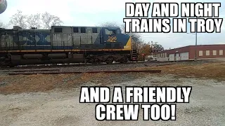 Day and Night trains in Troy, and a friendly crew too