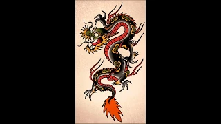 How to draw a Easy Dragon Tattoo By a Tattoo Artist