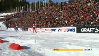 Petter Northug vinner 50 KM  - VM Oslo Holmenkollen 2011 (HD)
