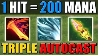 Triple Autocast - 200 mana Attack [Impetus + Infernal Blade] Dota 2 Ability Draft