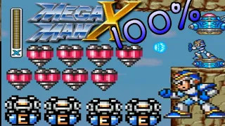 Ubicaciones de corazones,sub-tanques y armaduras MEGAMAN X