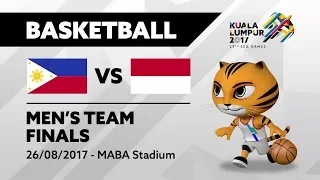 KL2017 29th SEA Games | Men's Basketball - FINALS - PHI 🇵🇭 vs INA 🇮🇩 | 26/08/2017