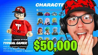 My $50,000 *LEGO* Fortnite LOCKER TOUR! (WORLD BEST)