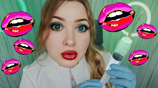 АСМР Грубый КОСМЕТОЛОГ С СЮРПРИЗОМ СДЕЛАЕТ ТЕБЕ ГУБКИ 👄💉 ASMR cosmetologist doctor make your lips