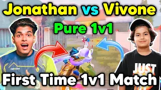 Jonathan vs Vivone first time pure 1v1 tdm challenge 🔥 Everyone shocked 🇮🇳