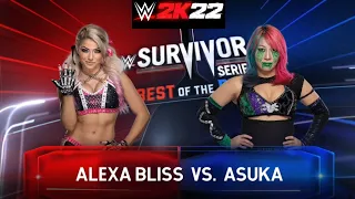 WWE 2K22 - Alexa Bliss vs Asuka GamePlay _ " Our First WWE Women Wrestler GamePlay! "