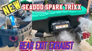 Installed Rear Exit Exhaust on NEW Sea-Doo Spark TRIXX by Wet Jet Performance #Seadoo #SeadooSpark